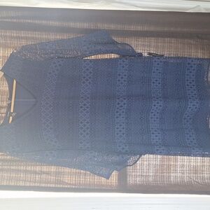 Alfani Navy Lace Midi Dress